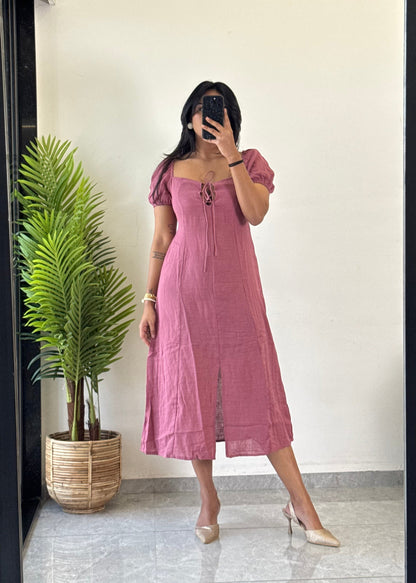 Gorgeous Look Cotton One Piece Dress D6136