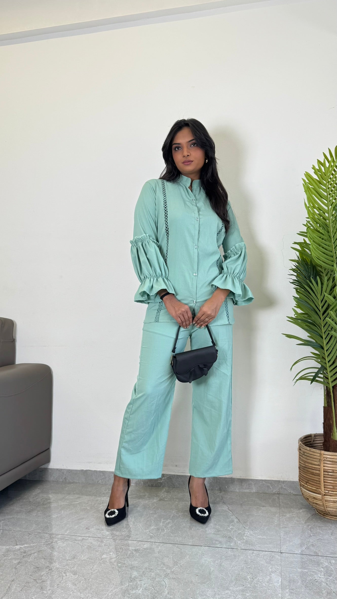Cool & Confident Grey Party wear Co-ord Set - kharidari