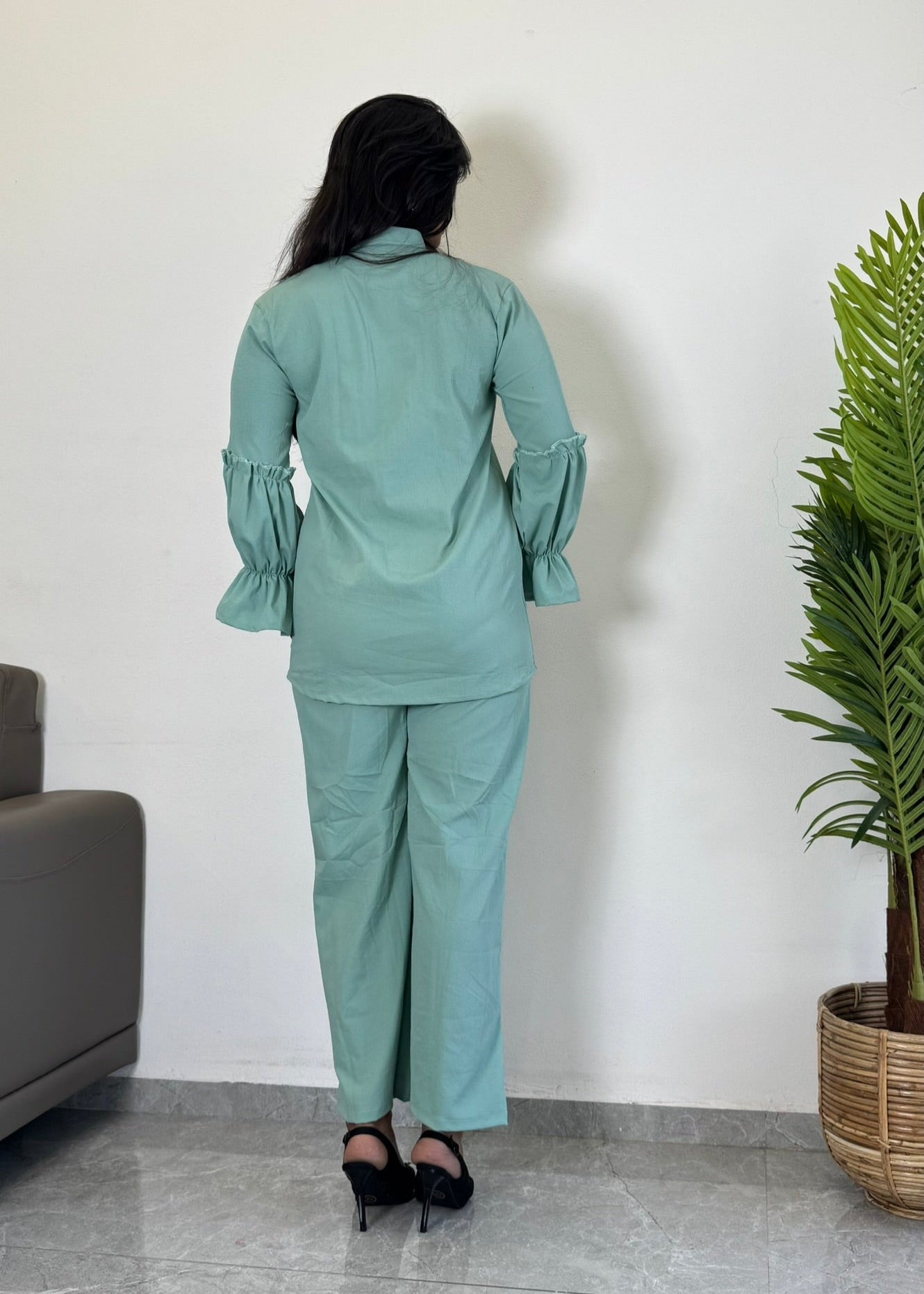 Cool & Confident Grey Party wear Co-ord Set - kharidari