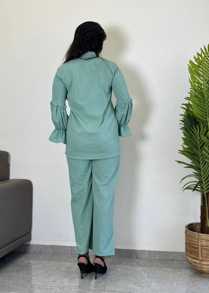 Cool & Confident Grey Party wear Co-ord Set - kharidari