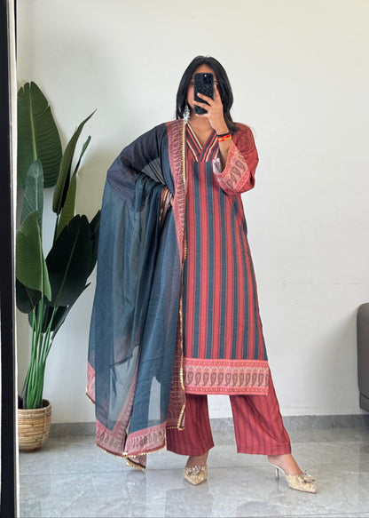 Unmatched Elegance: Premium Suit Set for Distinctive Style D6169 - kharidari