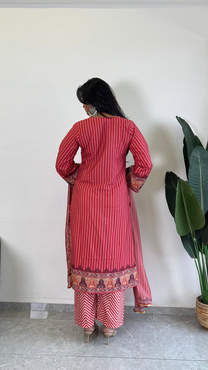 Classic Charm: Timeless Suit Set for Effortless Sophistication D6170 - kharidari