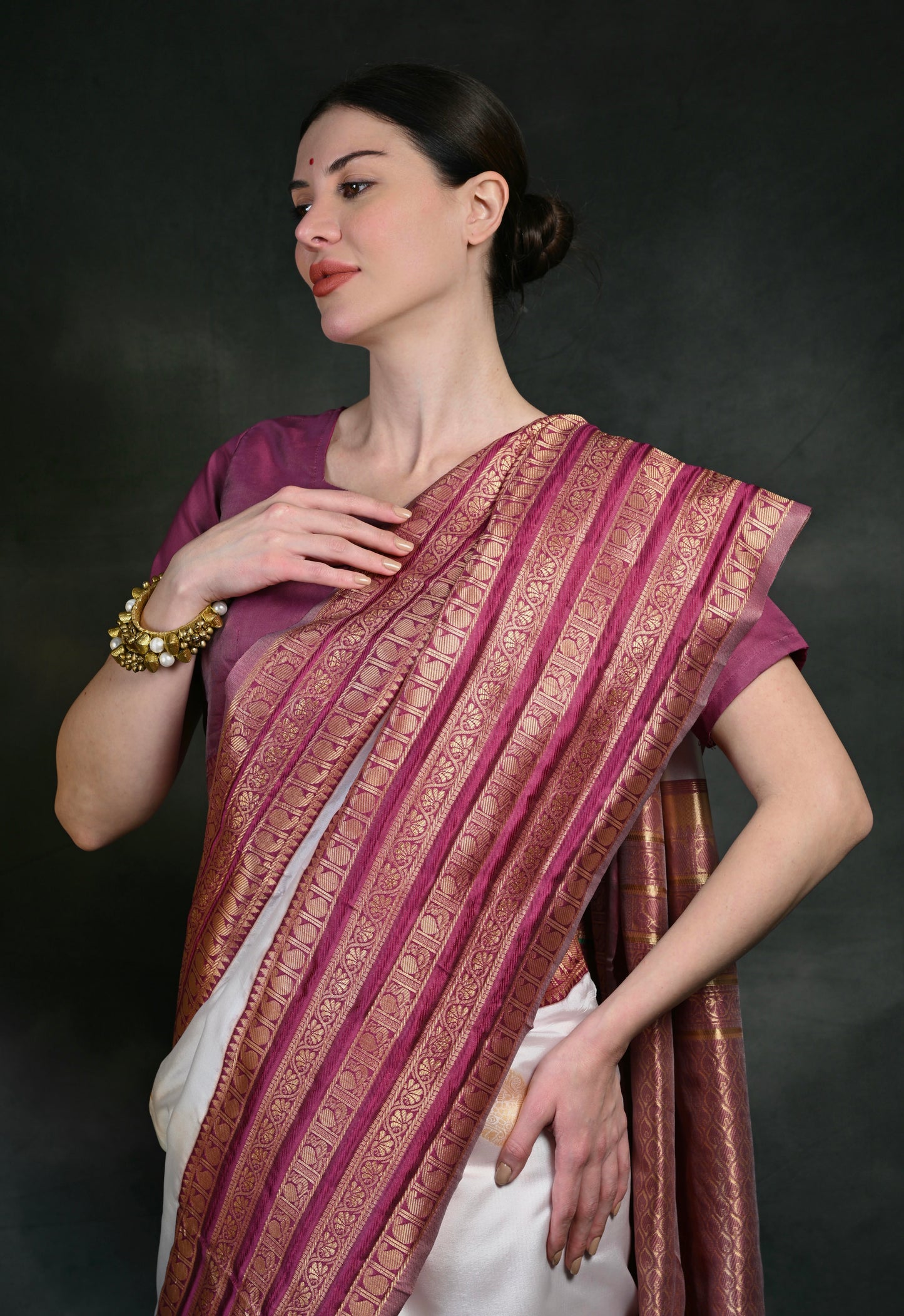 Latest Party wear Banarasi Silk woven Saree AY5085