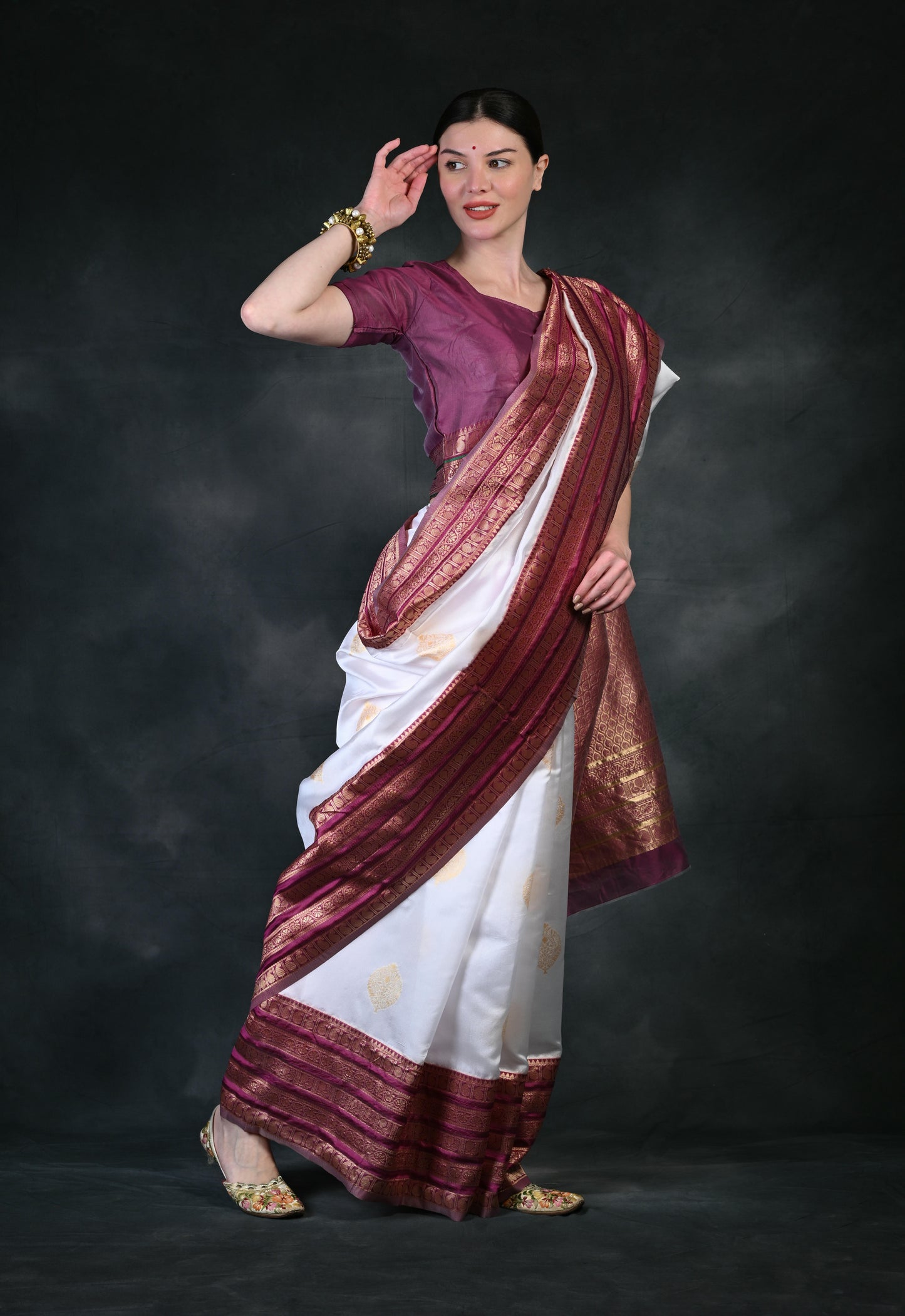 Latest Party wear Banarasi Silk woven Saree AY5085