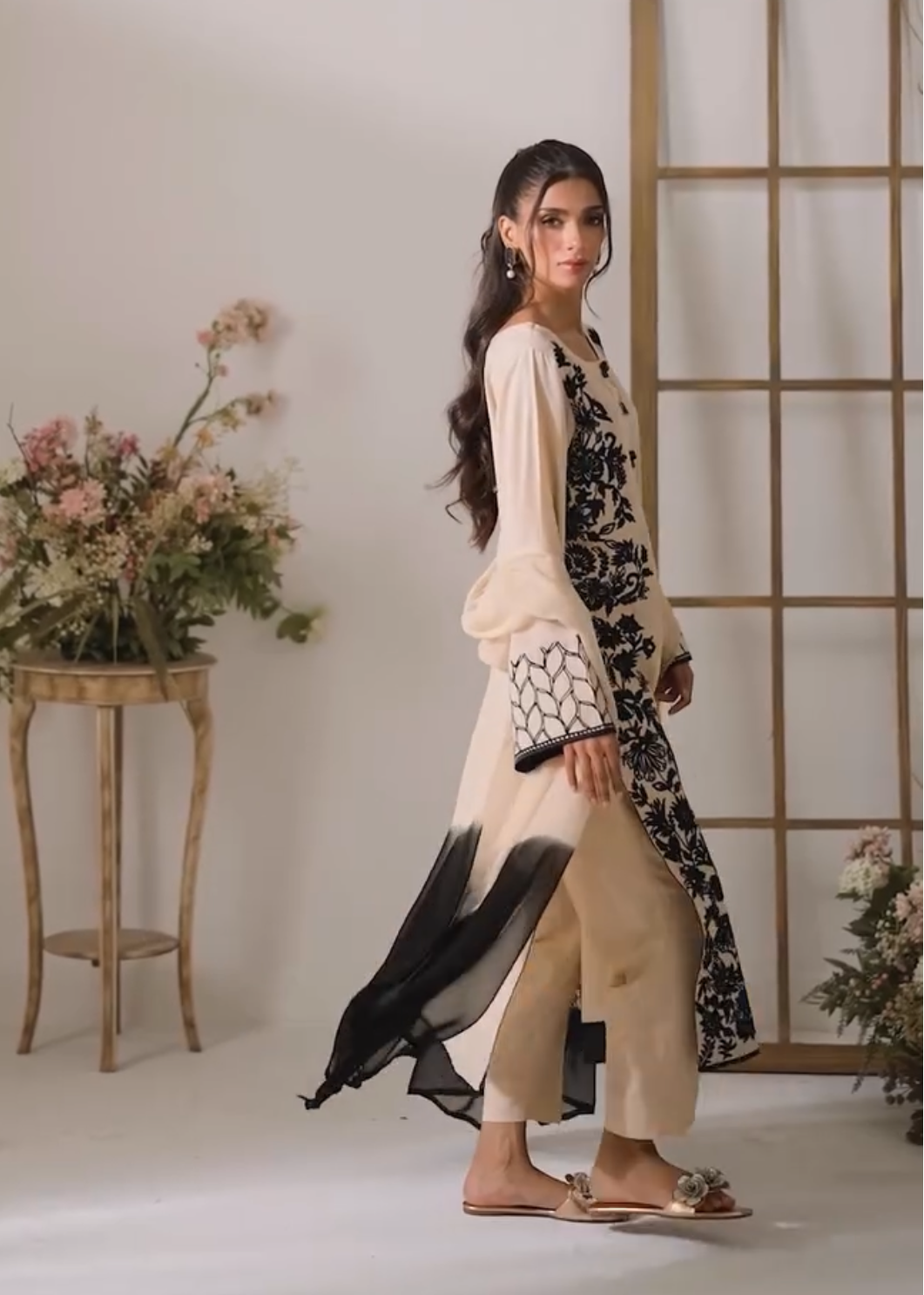 Party Wear Georgette Embroidered Suit Set with Dupatta for Women D6337