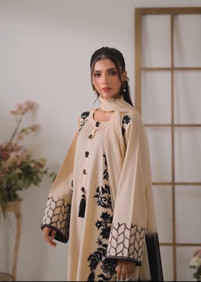 Party Wear Georgette Embroidered Suit Set with Dupatta for Women D6337