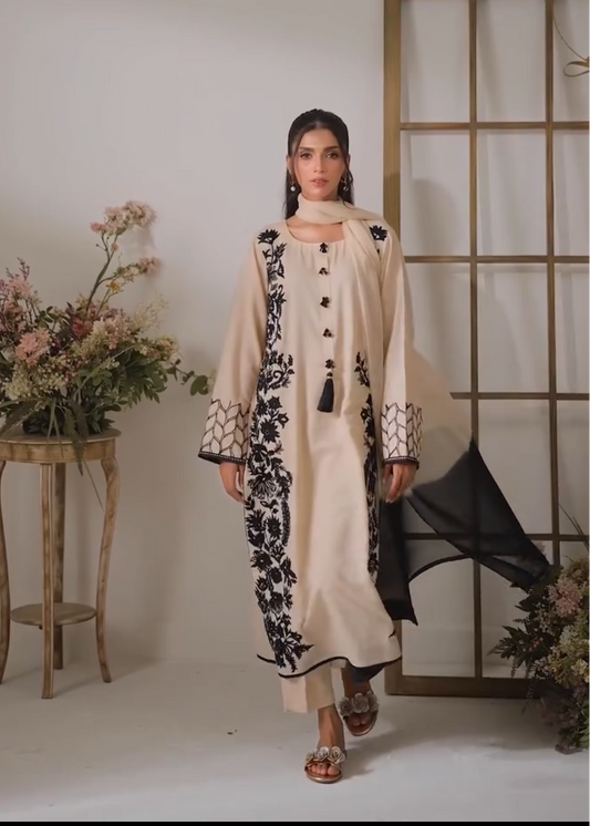 Party Wear Georgette Embroidered Suit Set with Dupatta for Women D6337