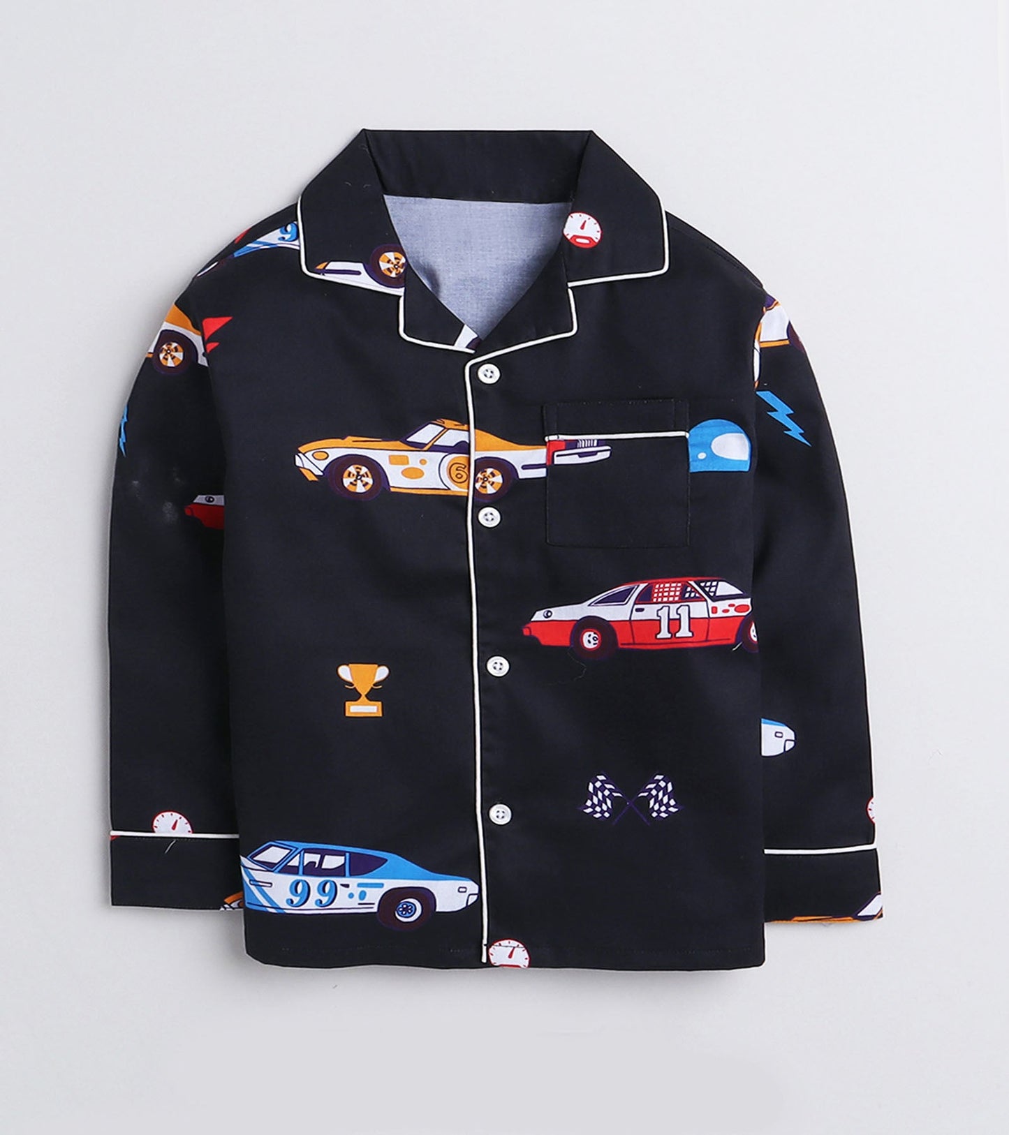 Racing Car Play printed Night suit for boys D143