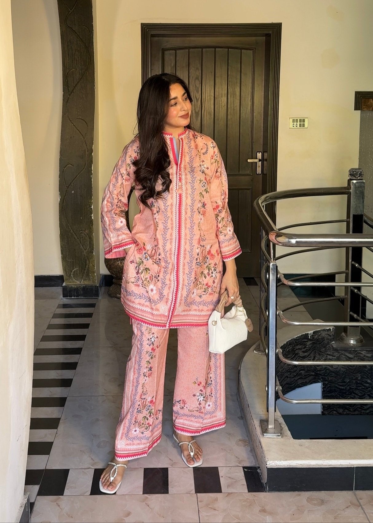 Raymond Cotton Blossom Co-ord Set D6161 - kharidari