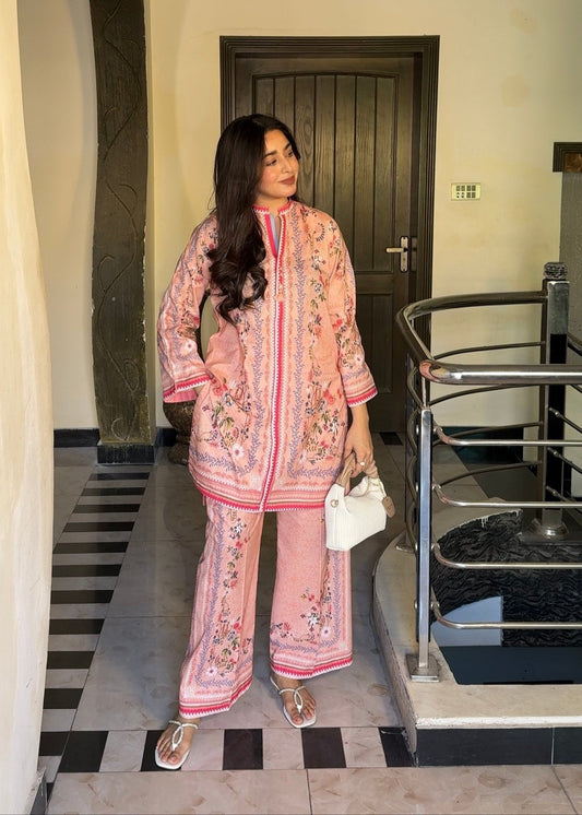 Raymond Cotton Blossom Co-ord Set D6161 - kharidari