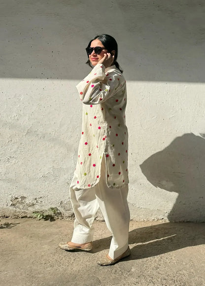 Stylish Fancy Embroidered Co-ord D6182 - kharidari