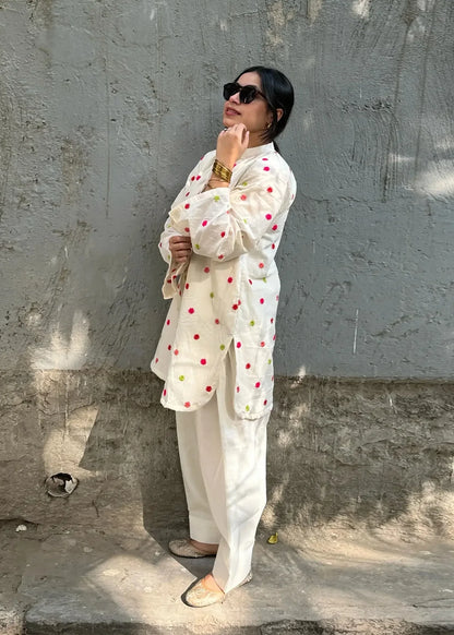 Stylish Fancy Embroidered Co-ord D6182 - kharidari