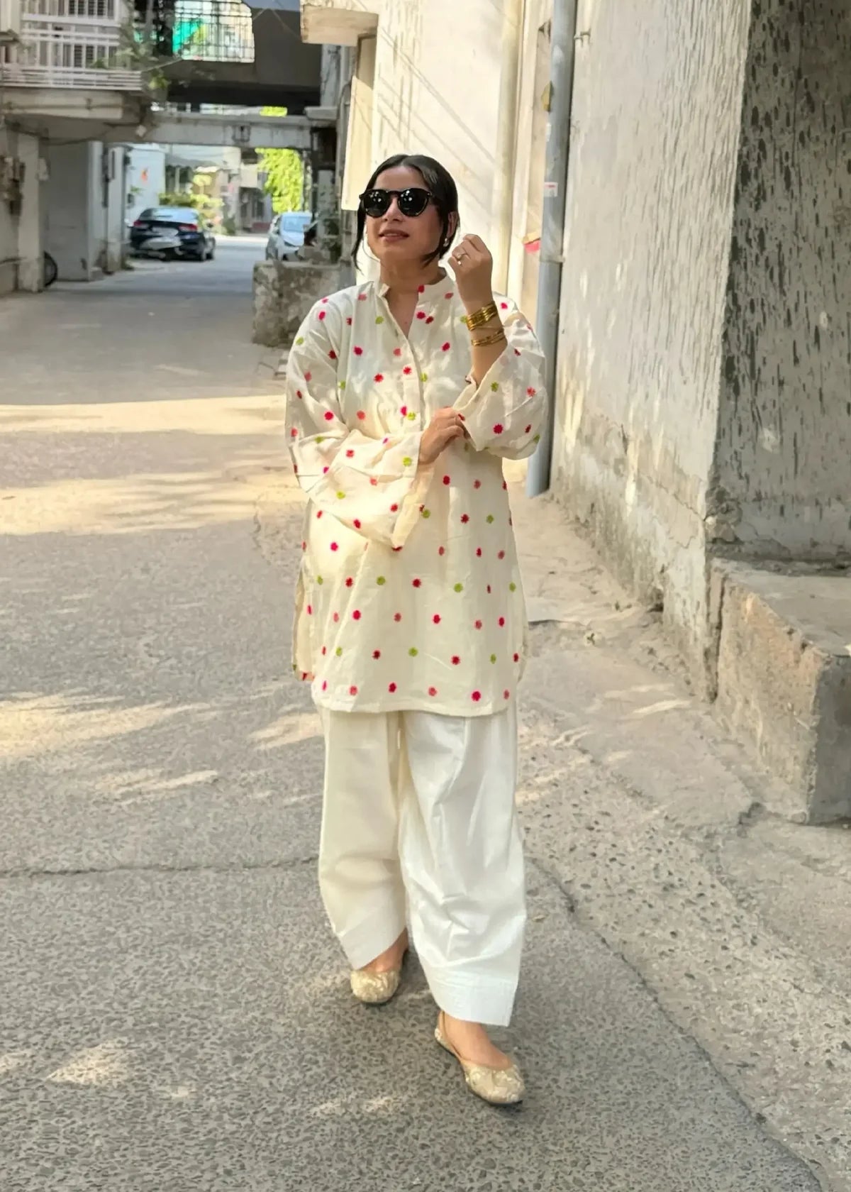 Stylish Fancy Embroidered Co-ord D6182 - kharidari