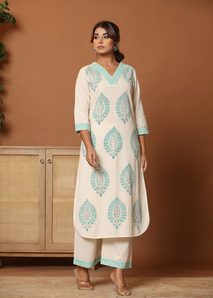 Teal Twist: Chic & Comfy Co-ord Set for Everyday Glam D6250