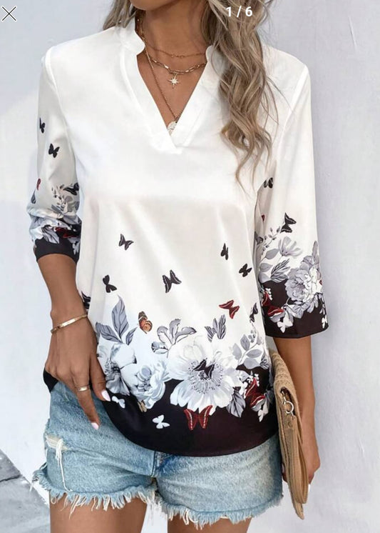 Womens Printed Party wear T-Shirt D1903
