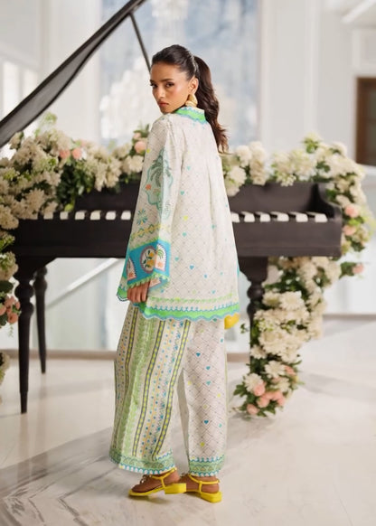 Tropical Palm Digital Print Satin Co-ord Set D6307