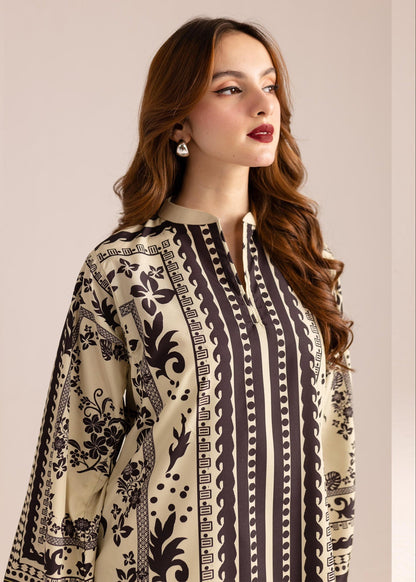 Unique Black and white Printed Co-ord Set D6071 - kharidari