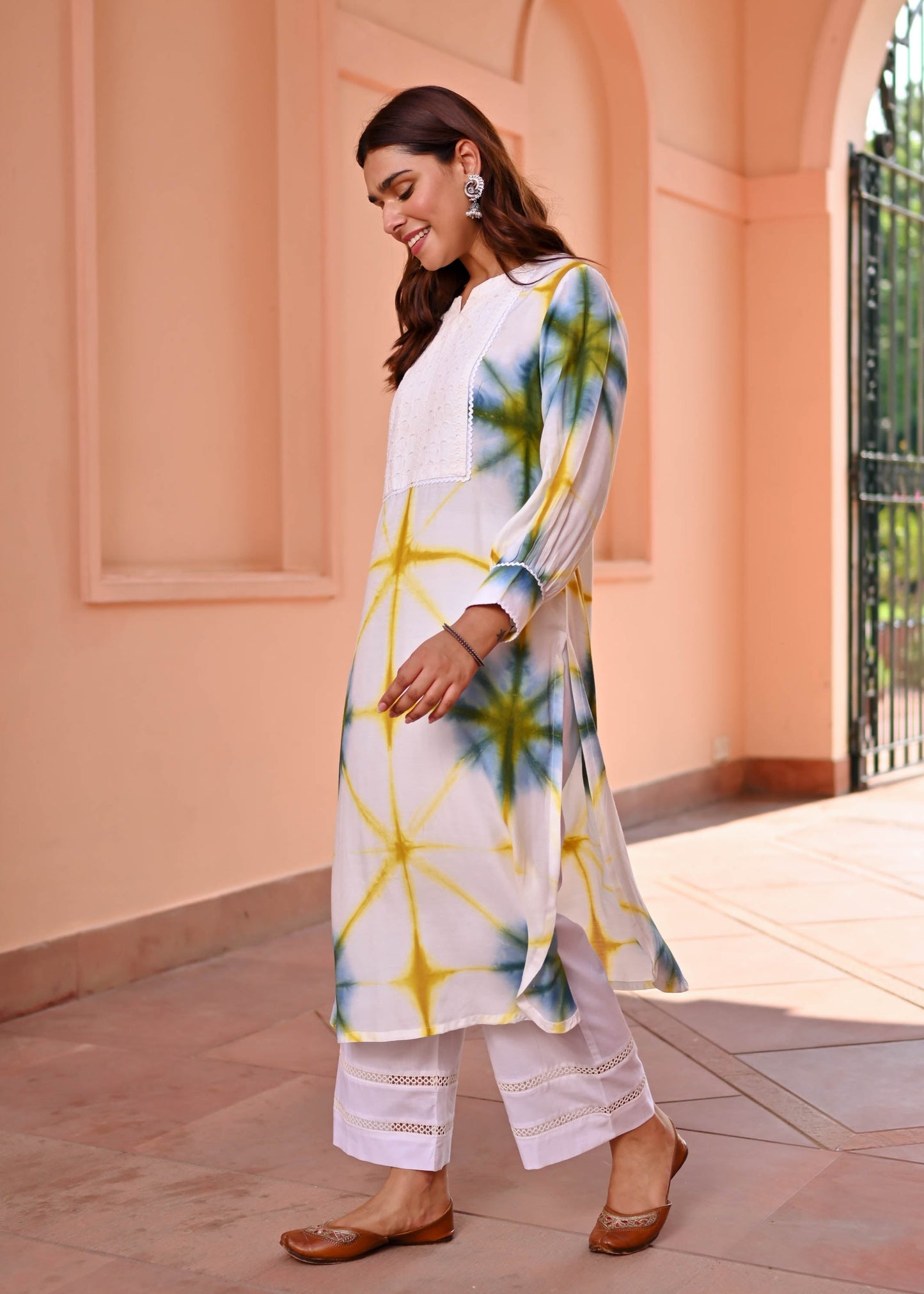 Unique clamp pattern Printed Suit set  D6117