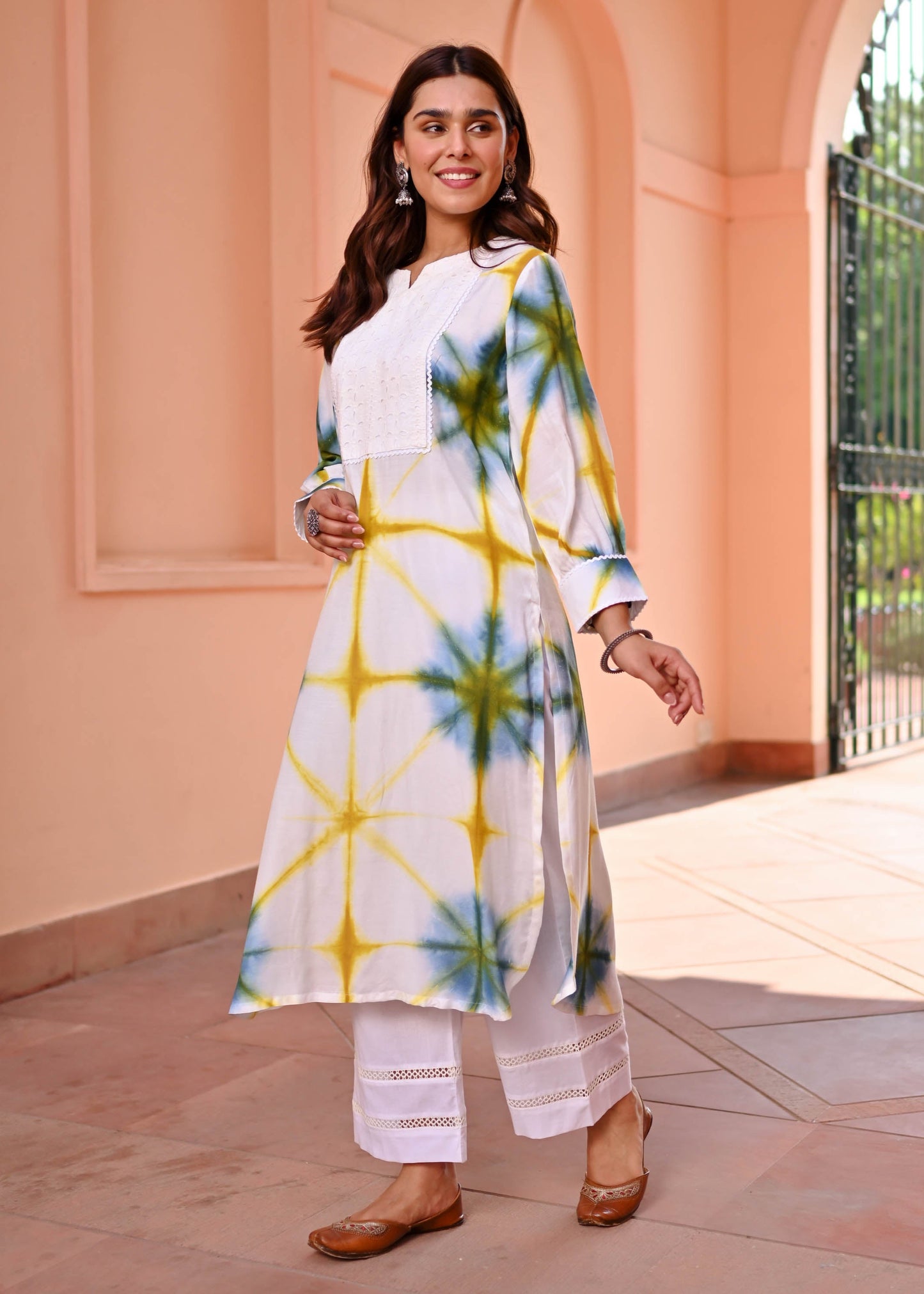 Unique clamp pattern Printed Suit set  D6117