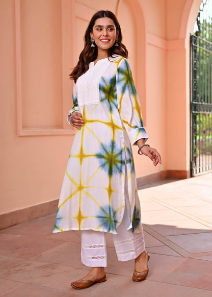 Unique clamp pattern Printed Suit set  D6117