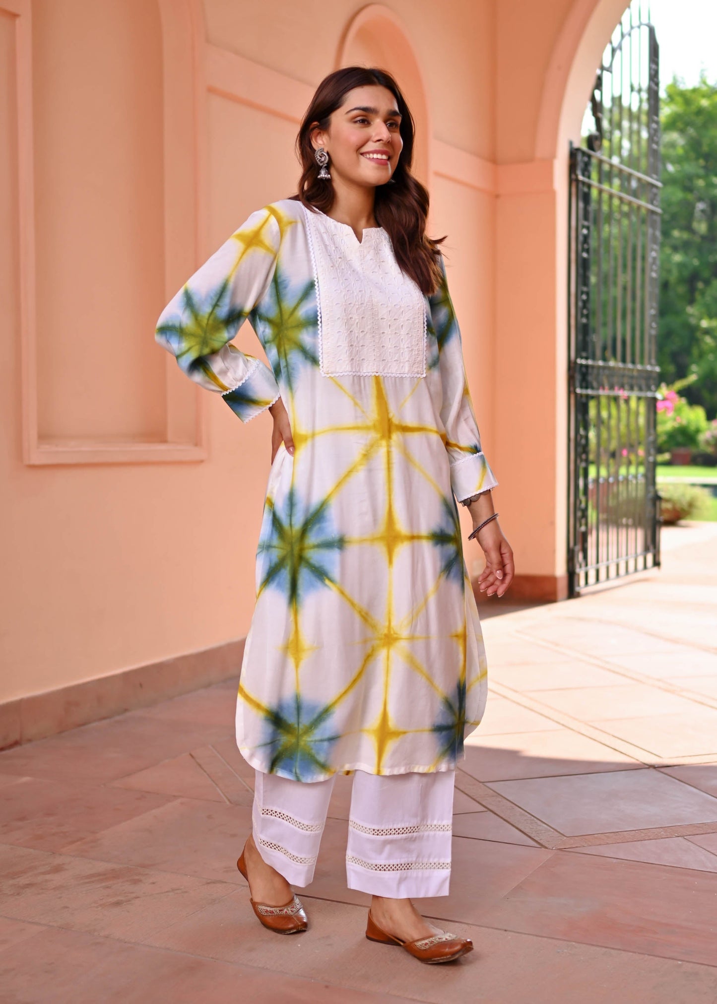 Unique clamp pattern Printed Suit set  D6117