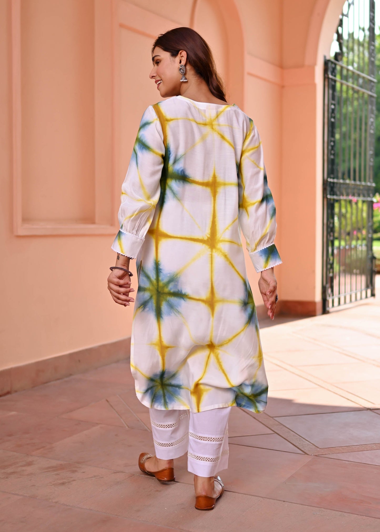 Unique clamp pattern Printed Suit set  D6117