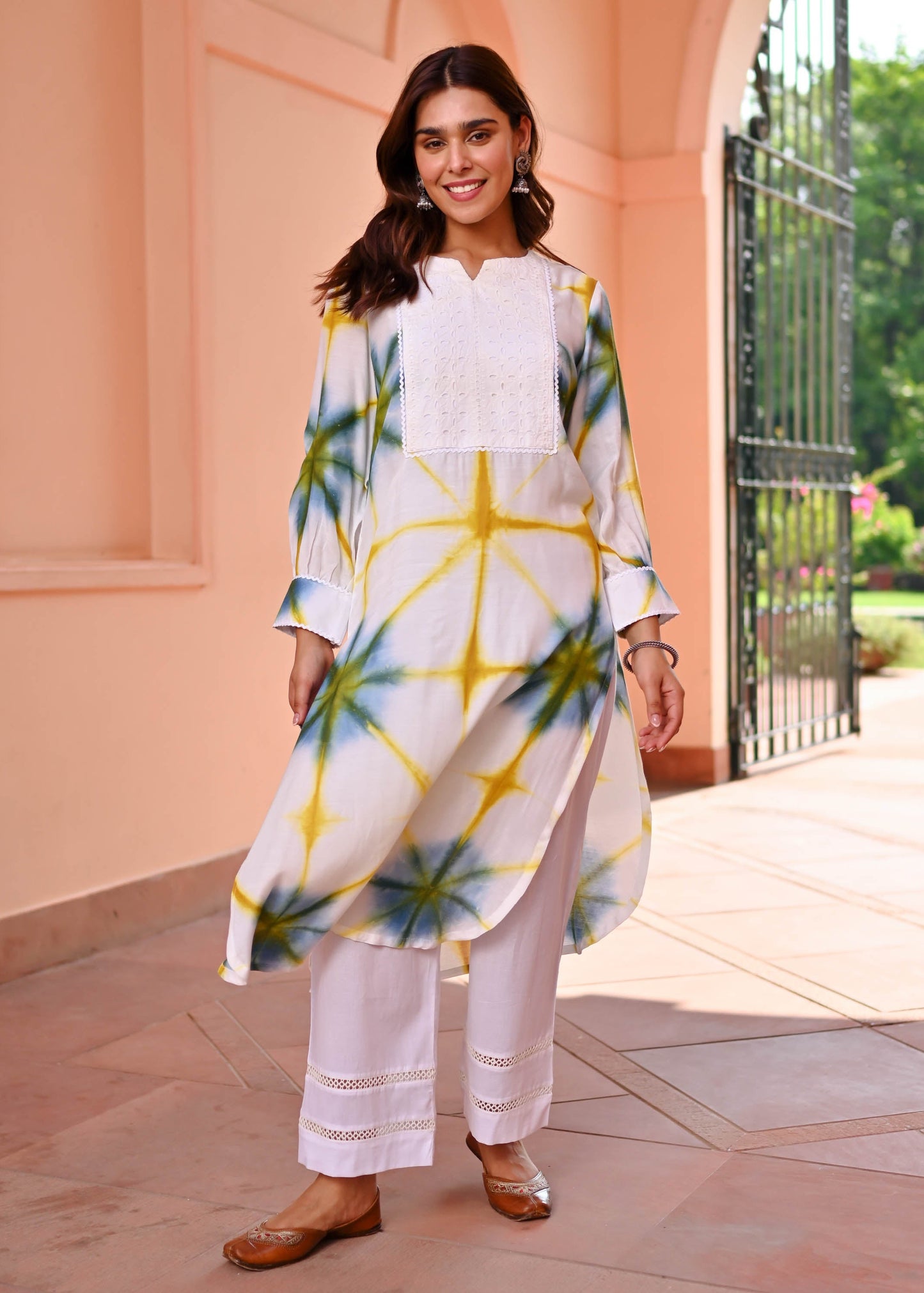 Unique clamp pattern Printed Suit set  D6117
