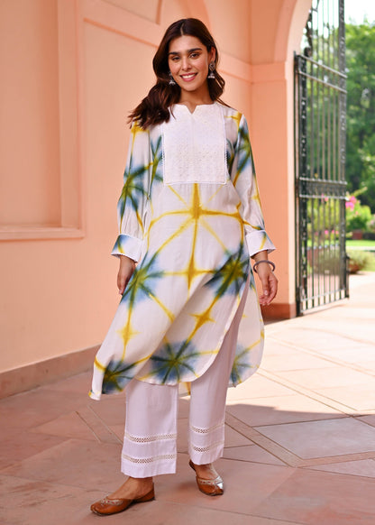 Unique clamp pattern Printed Suit set  D6117