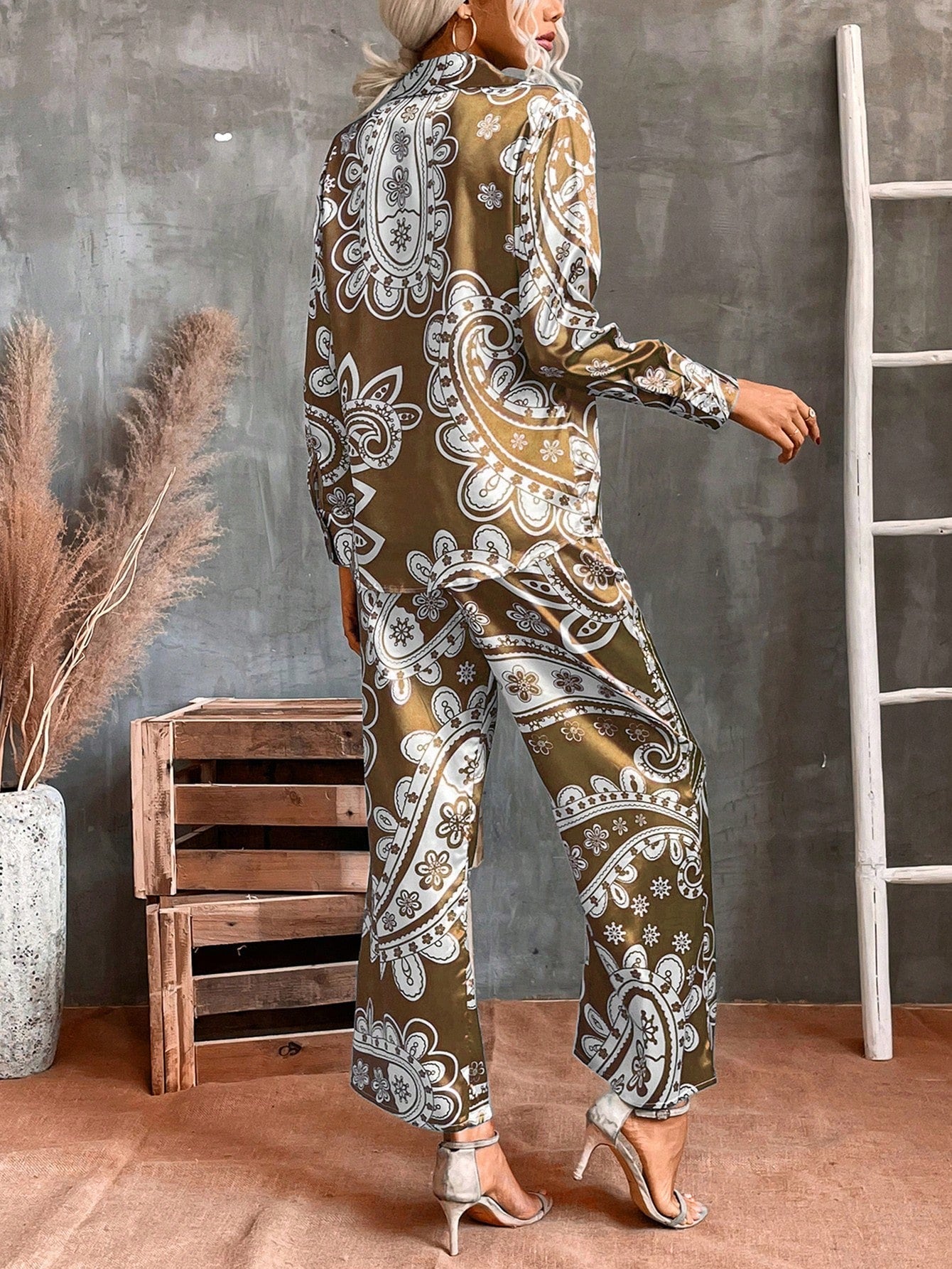 Unique Paisley Print Co-Ord Set VT-01137