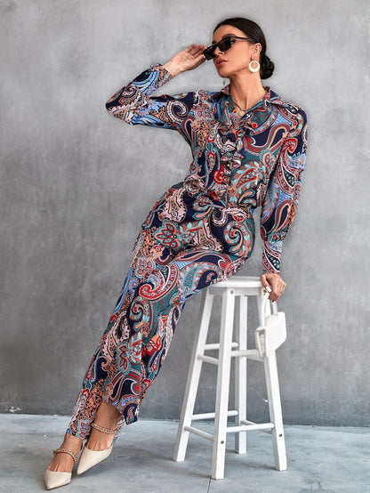 Unique Paisley Print Co-Ord Set VT-01136