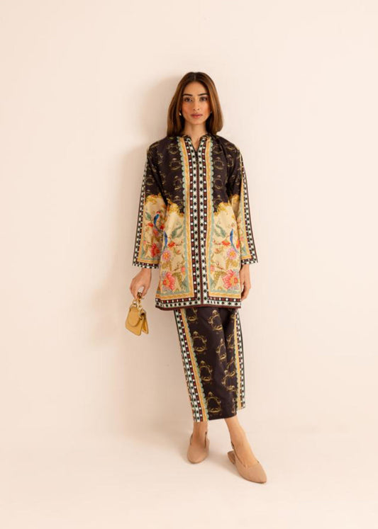 Unique Stylish Poly Cotton Co-ord Set – D6047