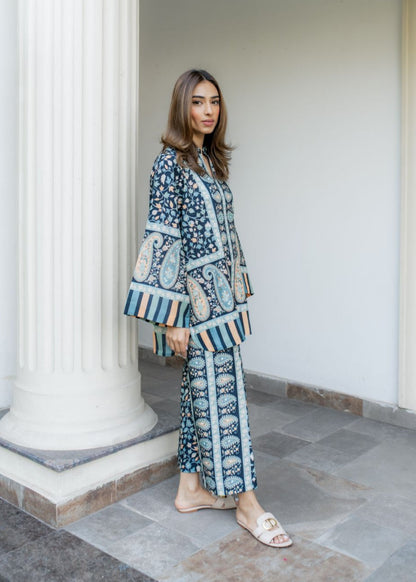 Vibe Check Printed Co-ord Set D6196  Slay in Style - kharidari