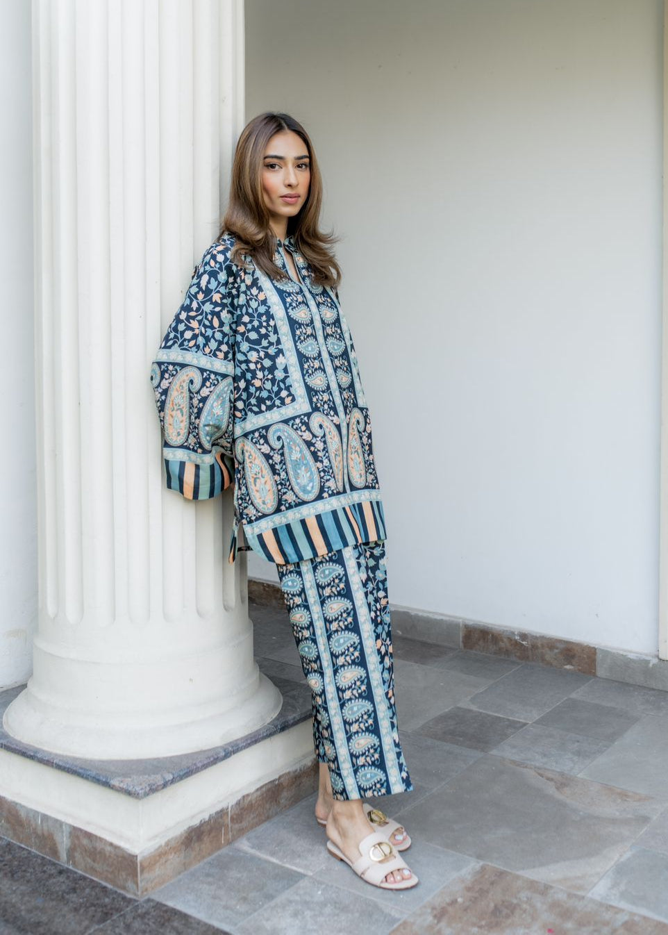 Vibe Check Printed Co-ord Set D6196  Slay in Style - kharidari