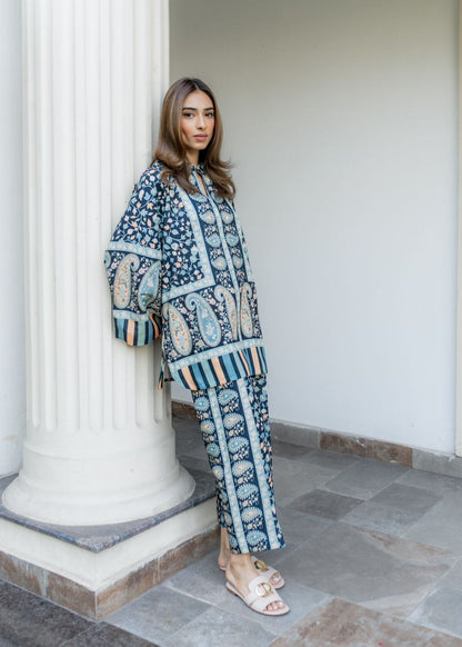 Vibe Check Printed Co-ord Set D6196  Slay in Style - kharidari