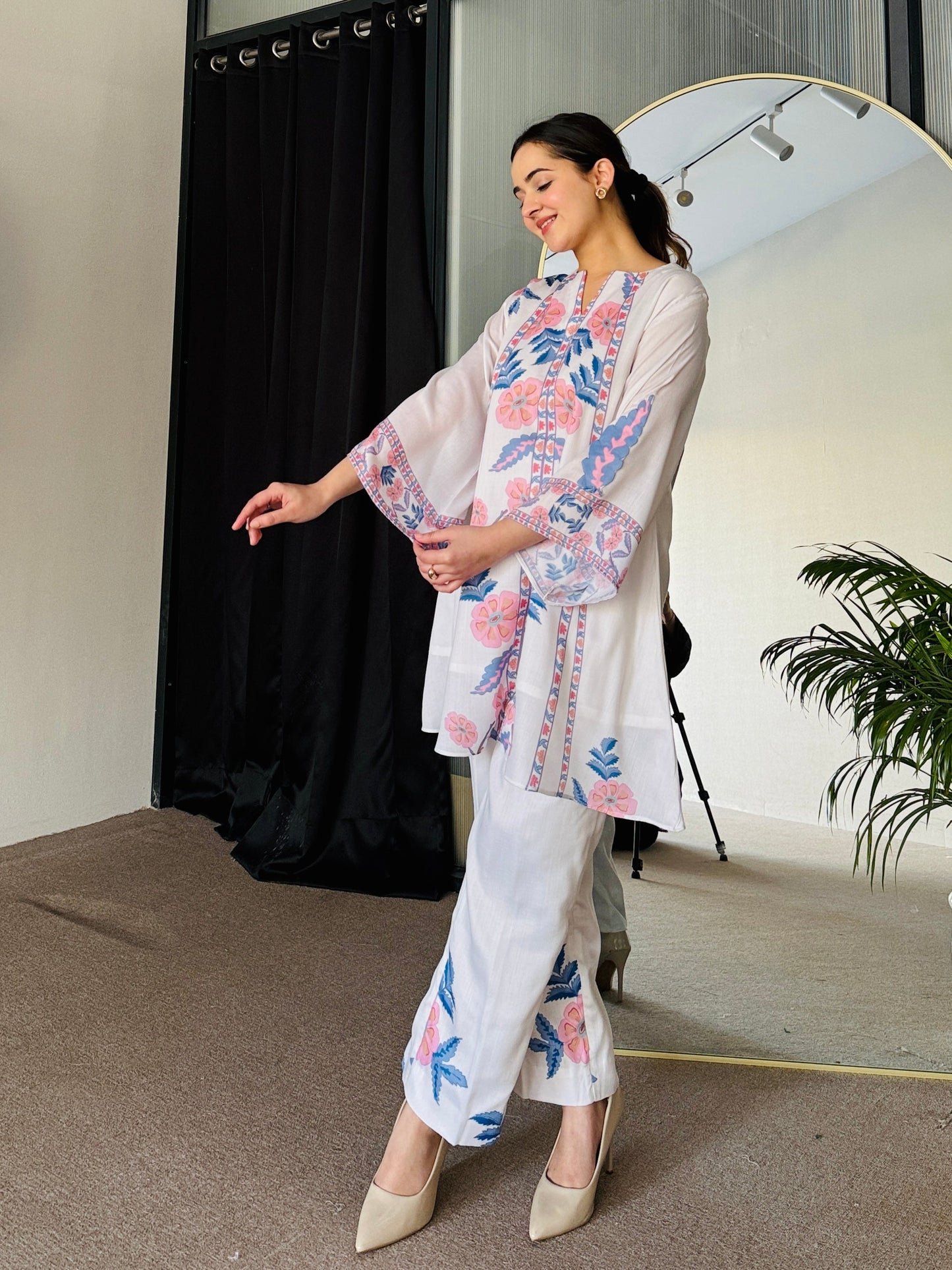 Vibrant Vibes Printed Co-ord Set D6188 - kharidari