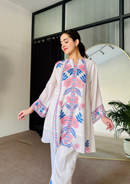 Vibrant Vibes Printed Co-ord Set D6188 - kharidari