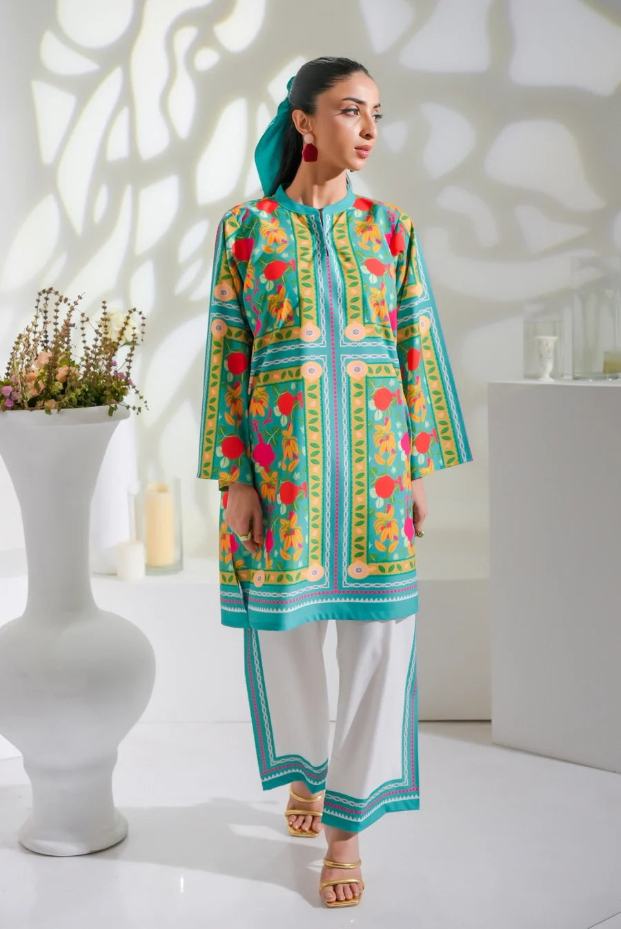 Women's Trendy Printed Co-ord Set D6195