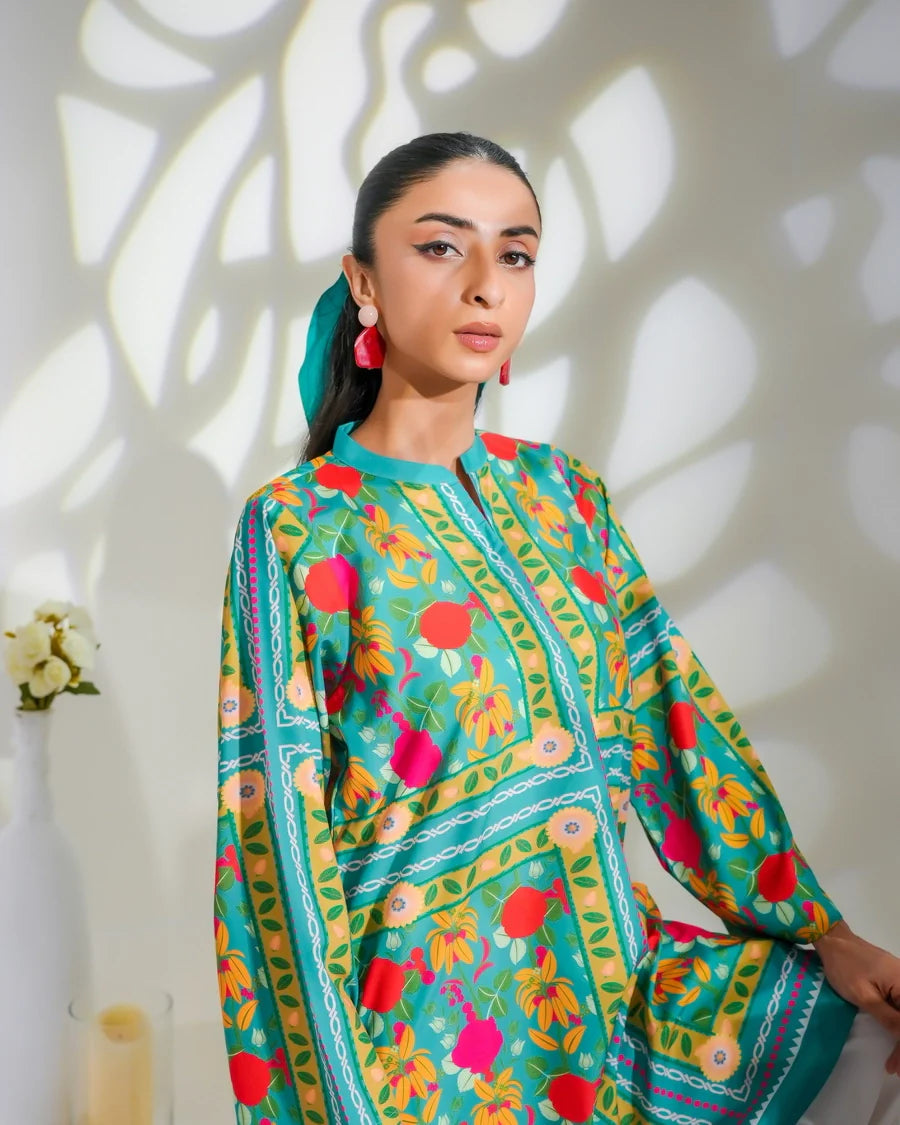 Women's Trendy Printed Co-ord Set D6195 - kharidari